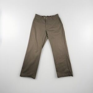 Lee Khaki Pants Men's 34X29 Tan Flat Front Custom Fit Flex Waist